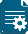 Icon of a page with a cog